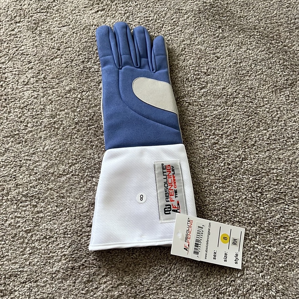 Absolute Fencing Brand New "The Champley" Grip Glove Size 8 NWT - Picture 3 of 4